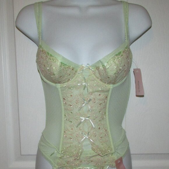 Rene Rofe Sophie B Mint Green 3 Pc Corset Set - NEW - Picture 3 of 16